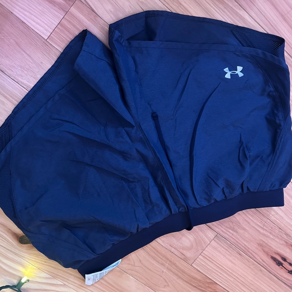 Under Armour Black and Navy Athletic Shorts